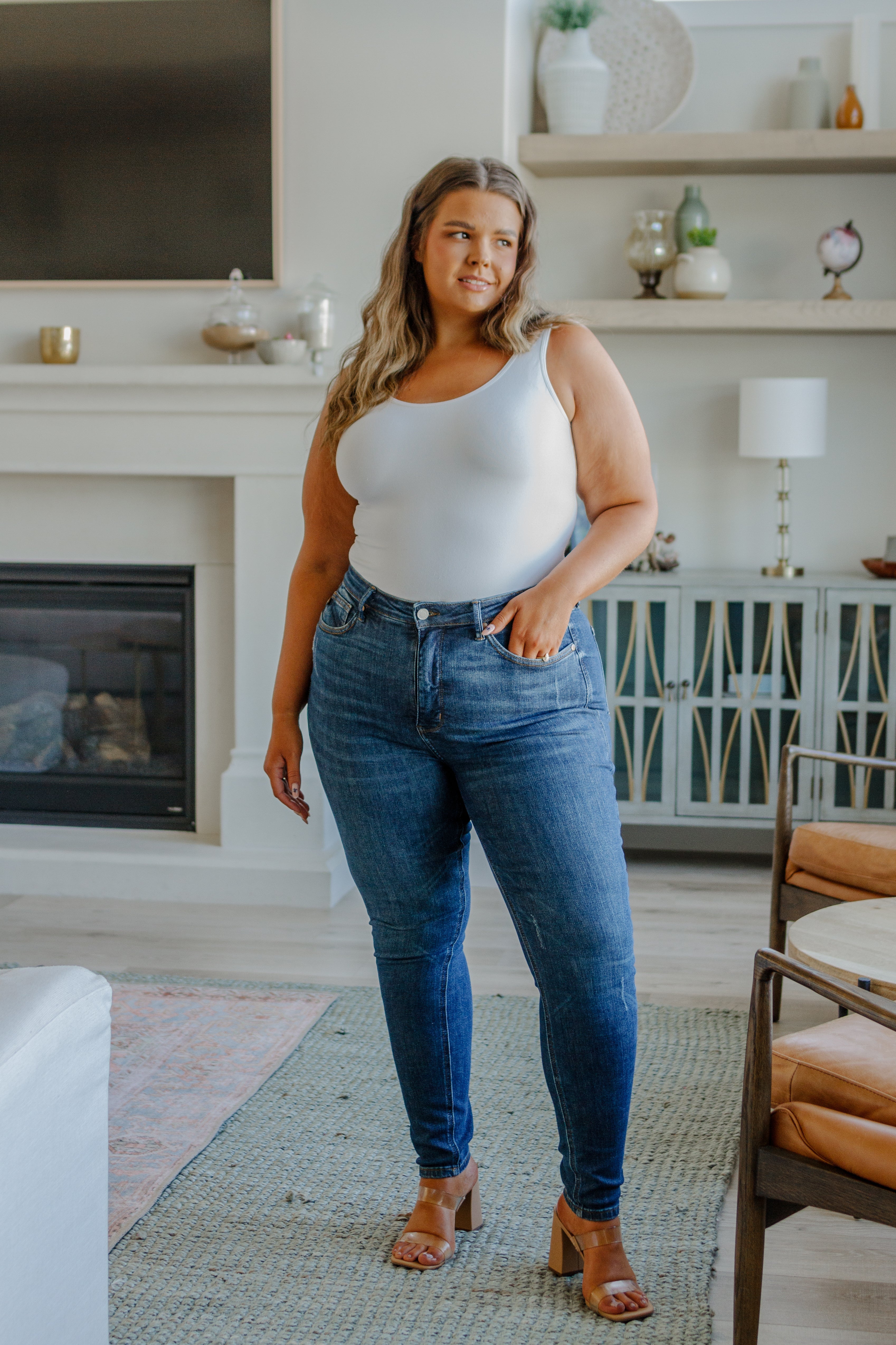 Cora High Rise Control Top Skinny Jeans