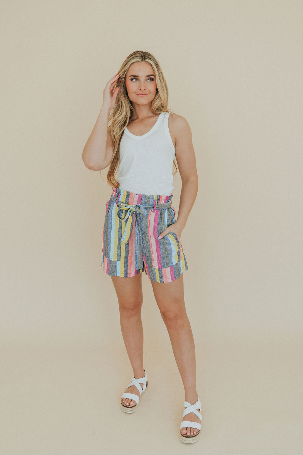 Doing Your Best Striped Shorts