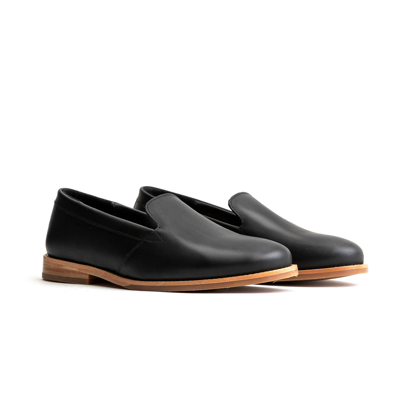 Rounded Leather Loafer