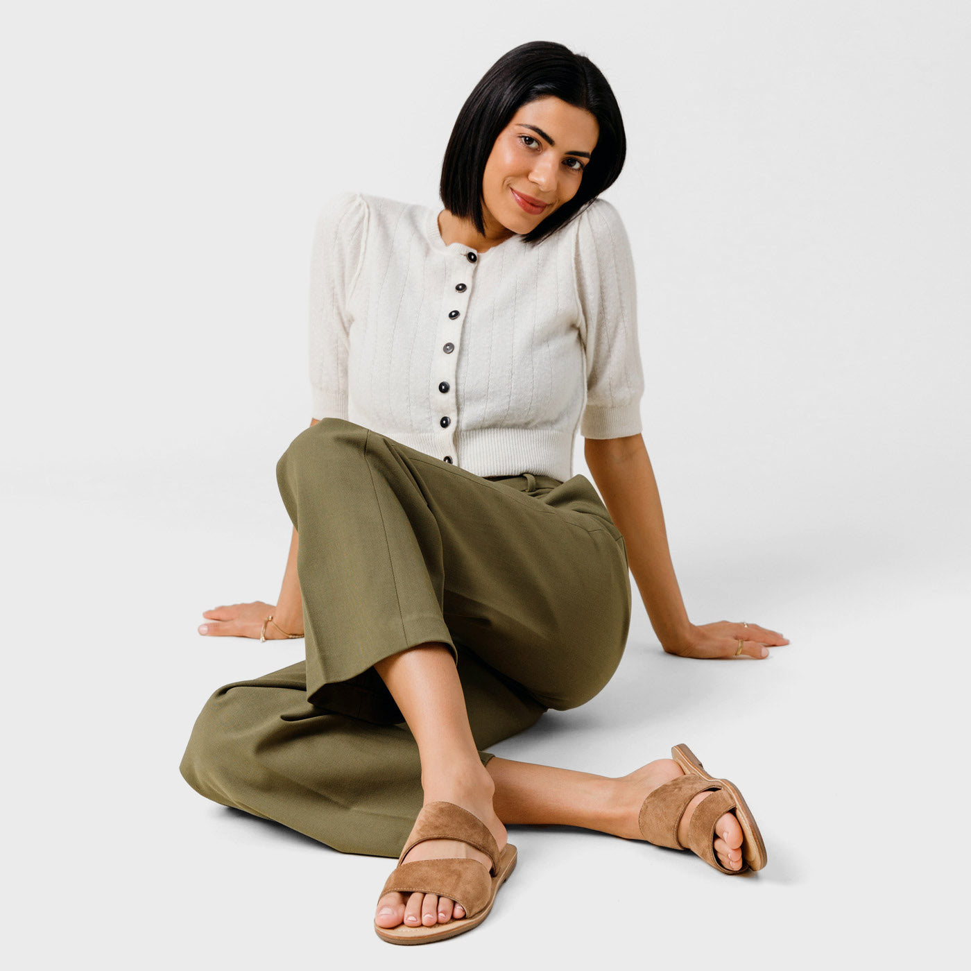 'Almost Perfect' Double Swirl Slide Sandal