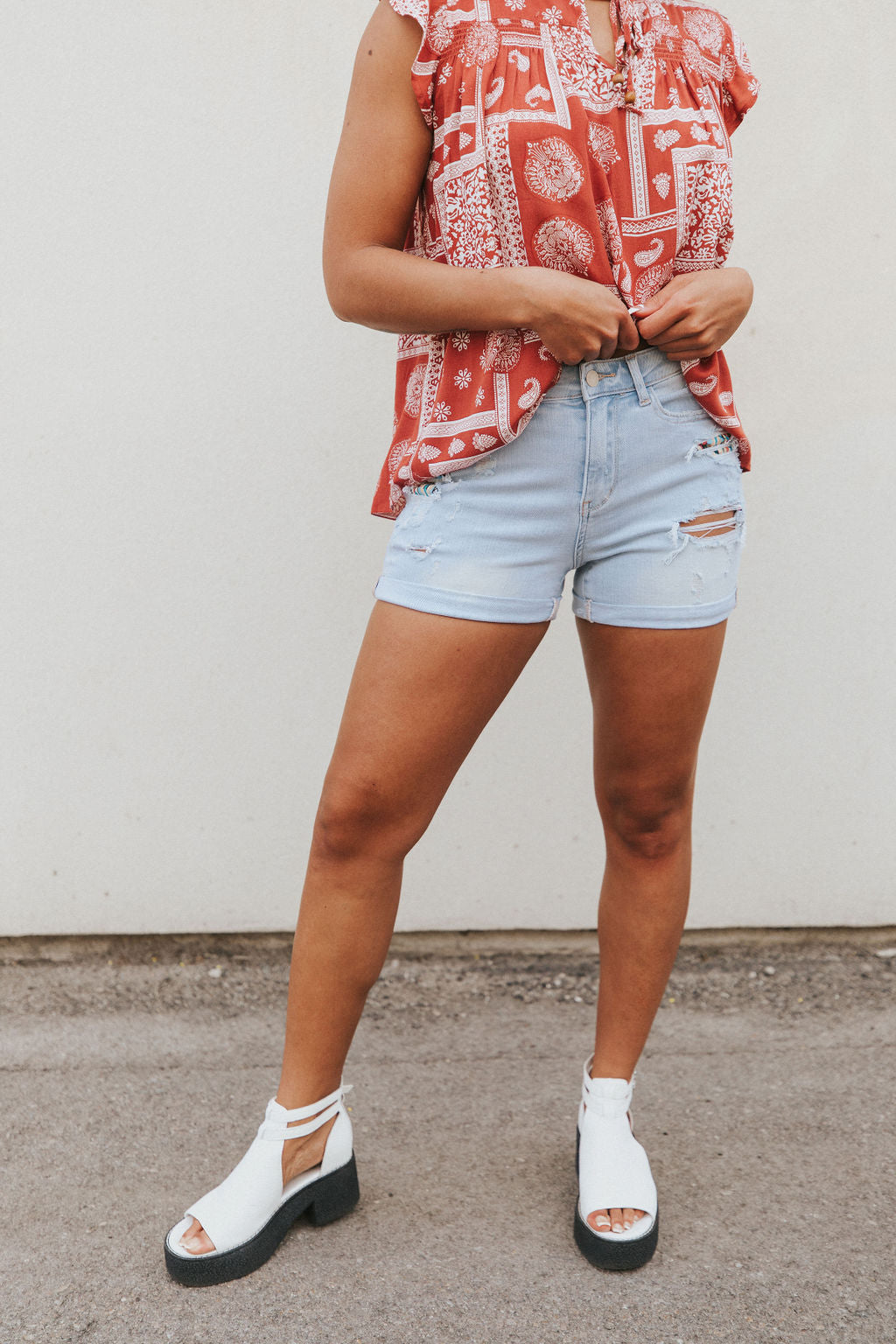 Raise The Stakes Patched Shorts