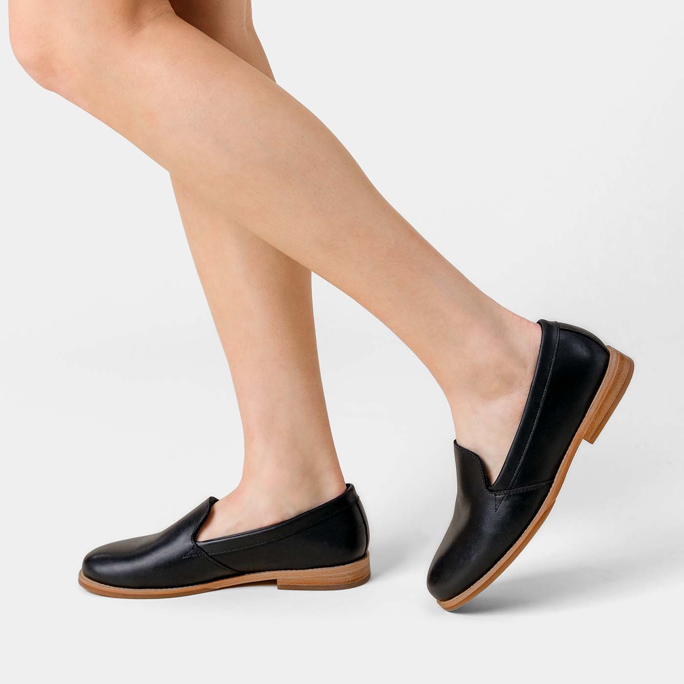 'Almost Perfect' Rounded Leather Loafer