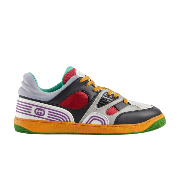 Best Replica GUCCI BASKET SNEAKER IN BLACK DEMETRA   GCC111 - Colareps
