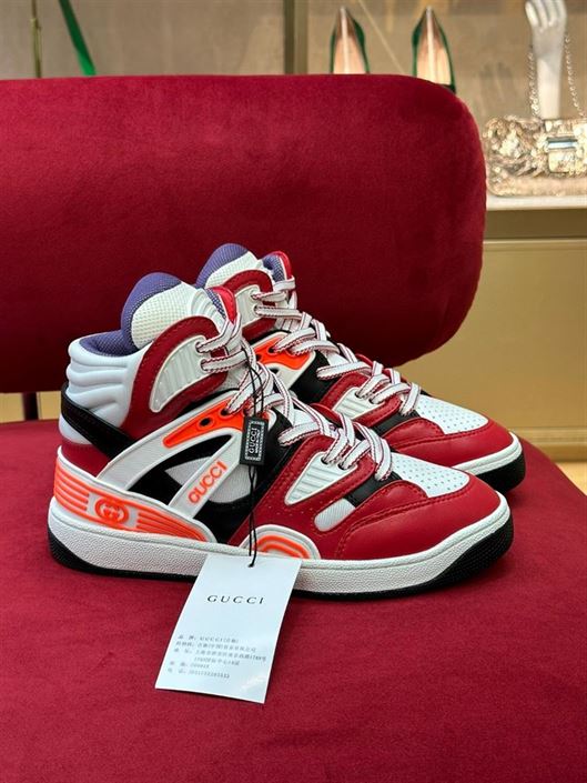 Best Replica GUCCI BASKET HIGH-TOP SNEAKERS   GCC079 - Colareps