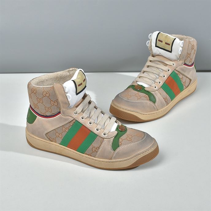 Best Replica GUCCI SCREENER GG HIGH TOP SNEAKERS   GCC061 - Colareps