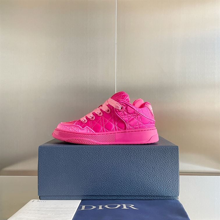 Best Replica DIOR BY ERL B9S SKATER SNEAKER, LIMITED AND NUMBERED EDITION FUCHSIA KUMO CANNAGE SATIN   DO093 - Colareps
