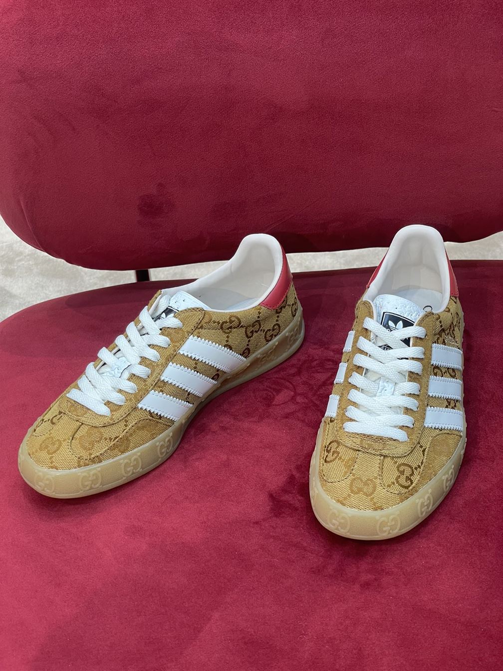 Best Replica GUCCI X ADIDAS MENS GAZELLE SNEAKER   GCC025 - Colareps