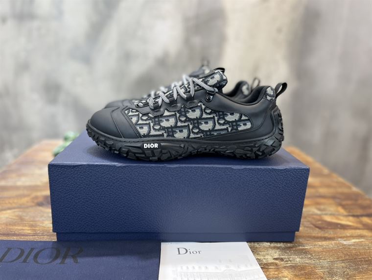 Best Replica DIORIZON DERBY SHOE BEIGE AND BLACK DIOR OBLIQUE JACQUARD AND BLACK RUBBER   DO090 - Colareps