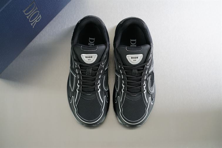 Best Replica DIOR B30 SNEAKER BLACK MESH AND TECHNICAL FABRIC   DO074 - Colareps
