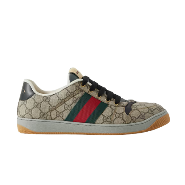 Best Replica GUCCI MEN S SCREENER SNEAKER IN BEIGE AND EBONY GG SUPREME   GCC055 - Colareps