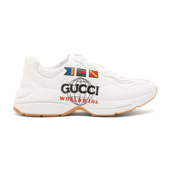Best Replica GUCCI RHYTON  WORLDWIDE  FLAG-PRINTED SNEAKER   GCC010 - Colareps