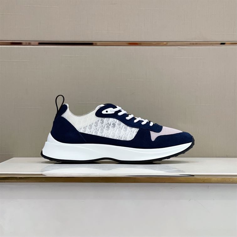 Best Replica DIOR B25 RUNNER NAVY OBLIQUE SUEDE SNEAKER   DO063 - Colareps