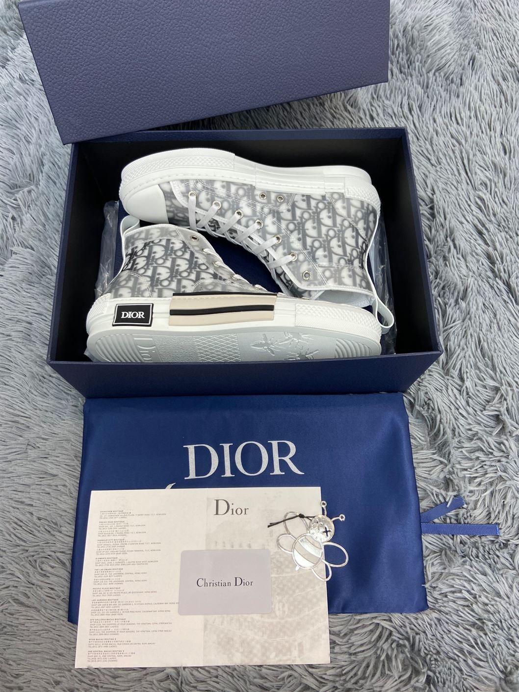 Best Replica B23 HIGH-TOP SNEAKER DIOR OBLIQUE CANVAS   DO059 - Colareps