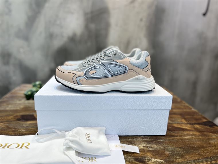 Best Replica DIOR B30 SNEAKER GRAY MESH AND LIGHT PINK AND GRAY TECHNICAL FABRIC   DO058 - Colareps