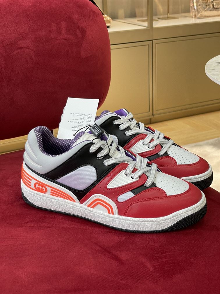 Best Replica GUCCI BASKET SNEAKER IN MUTICOLOR DEMETRA   GCC110 - Colareps