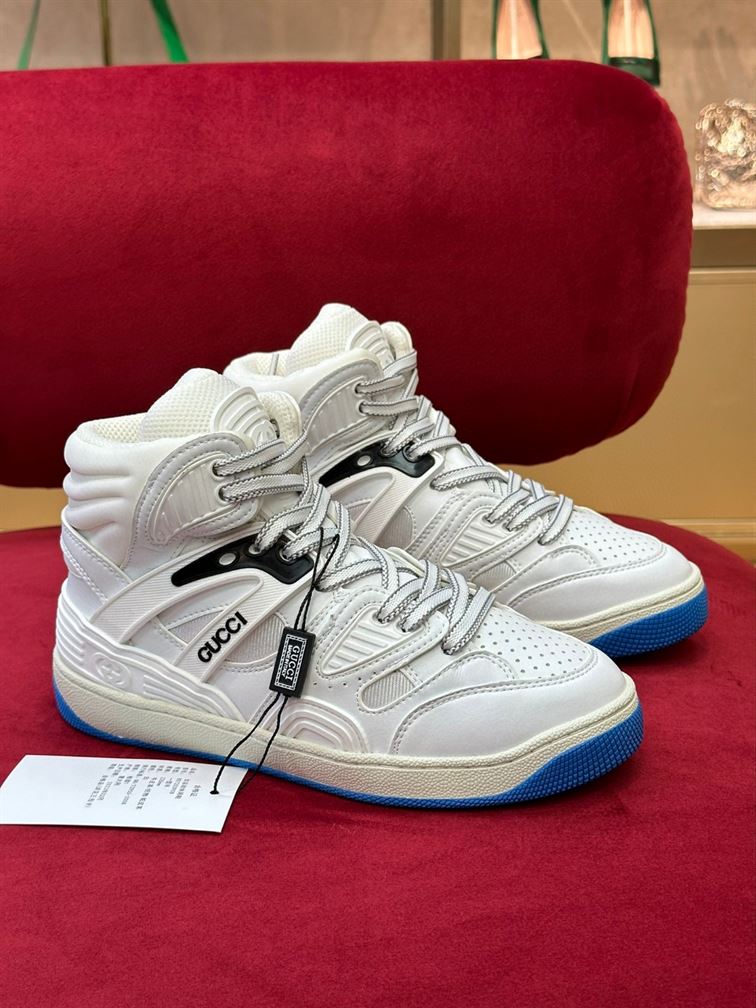 Best Replica GUCCI BASKET HIGH-TOP SNEAKERS   GCC077 - Colareps