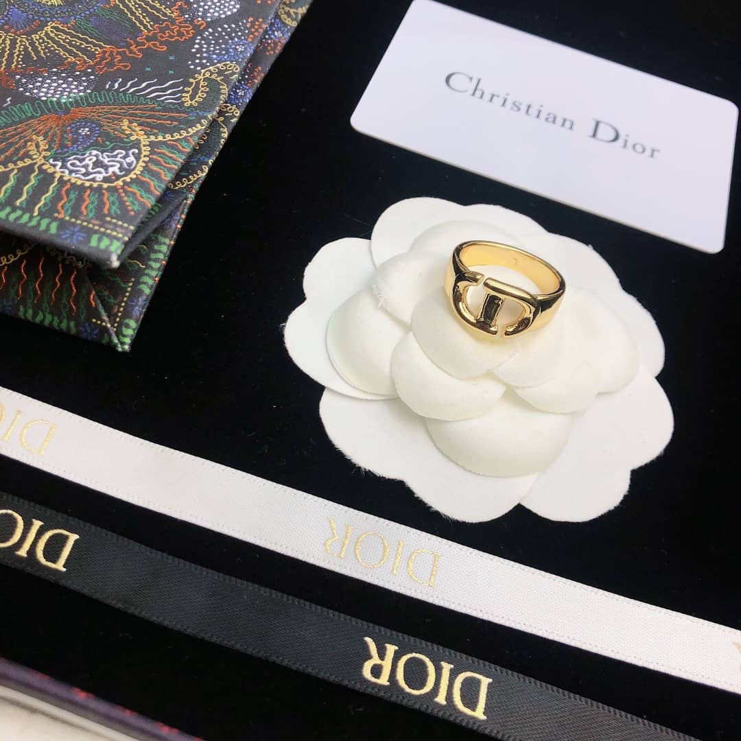 Best Replica Fake Christian Dior Logo Ring - Colareps