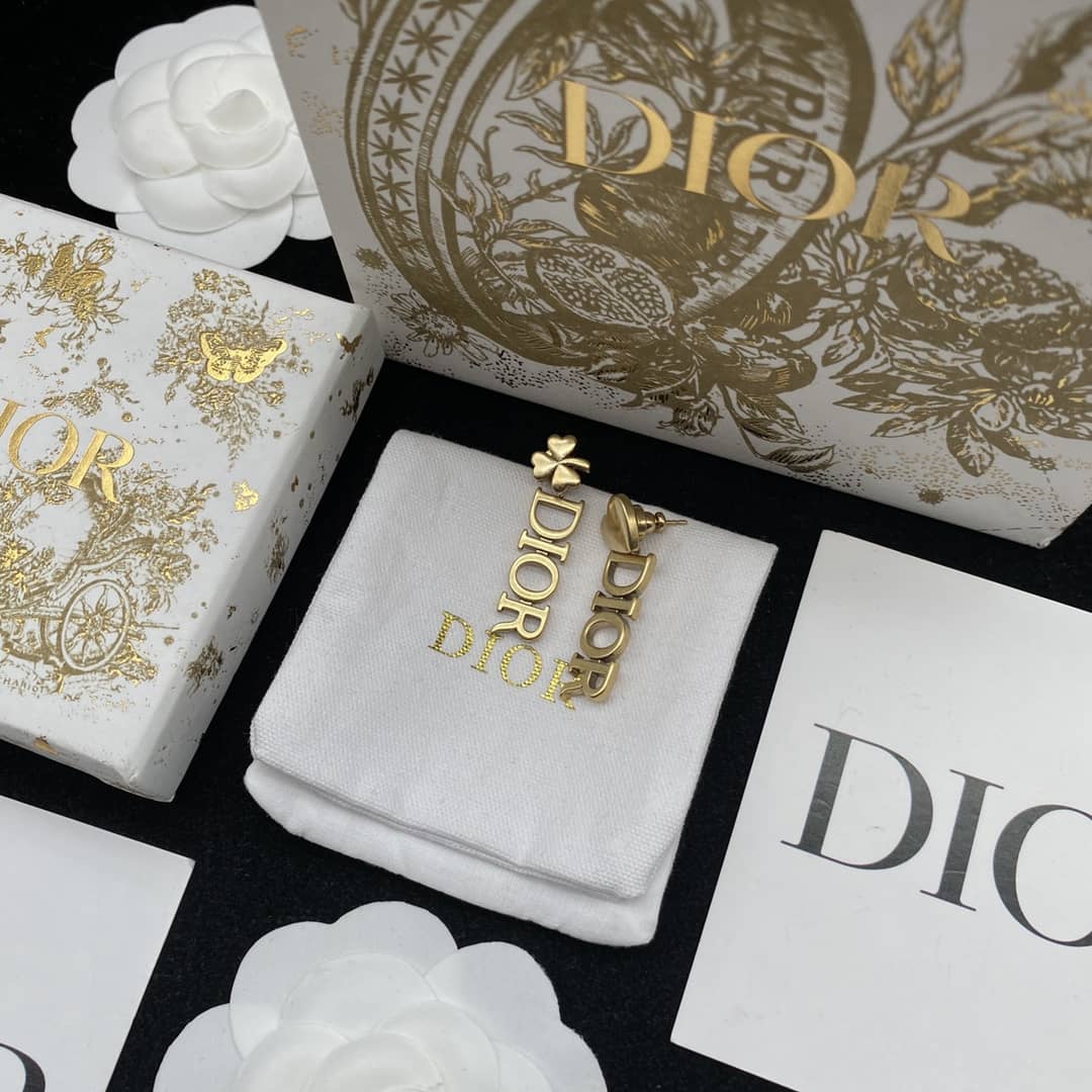 Best Replica Wholesale Christian Dior Logo Earring - Colareps