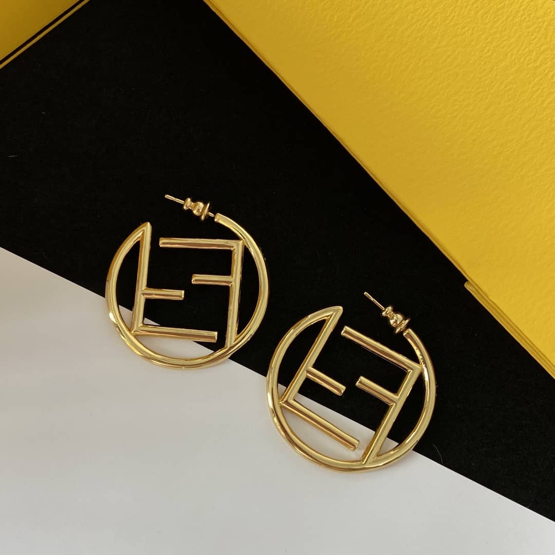 Best Replica Fake Fendi Logo Earring - Colareps