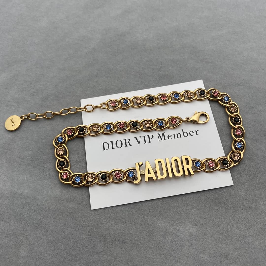 Best Replica Fake Christian Dior Logo Necklace - Colareps