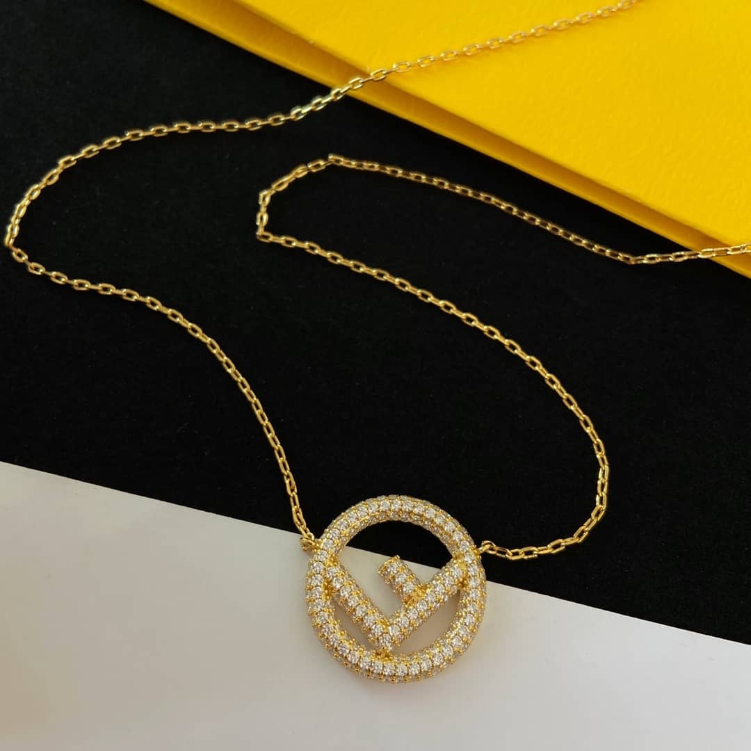 Best Replica Fake Fendi Logo Necklace - Colareps