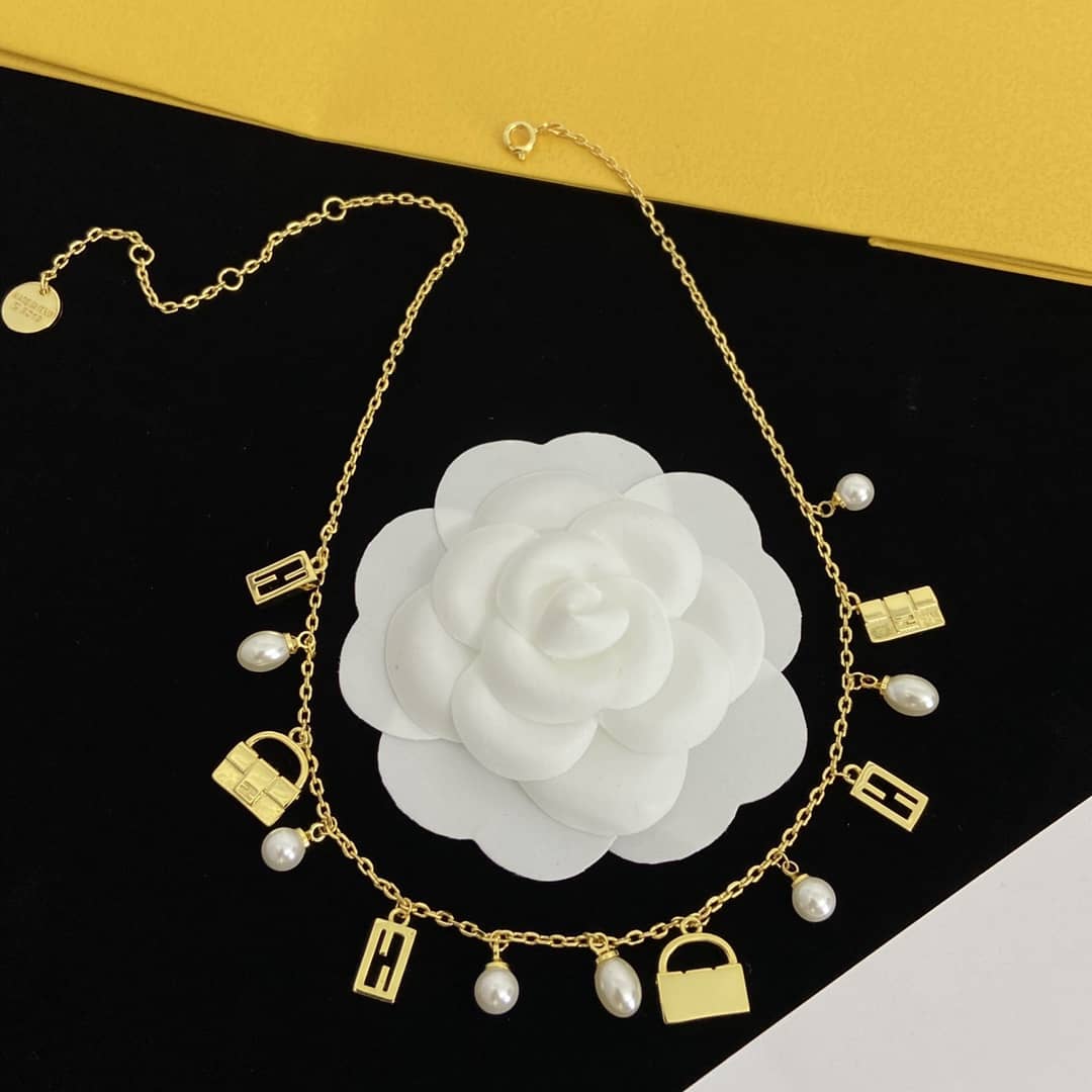 Best Replica Knockoff Fendi Logo Necklace - Colareps