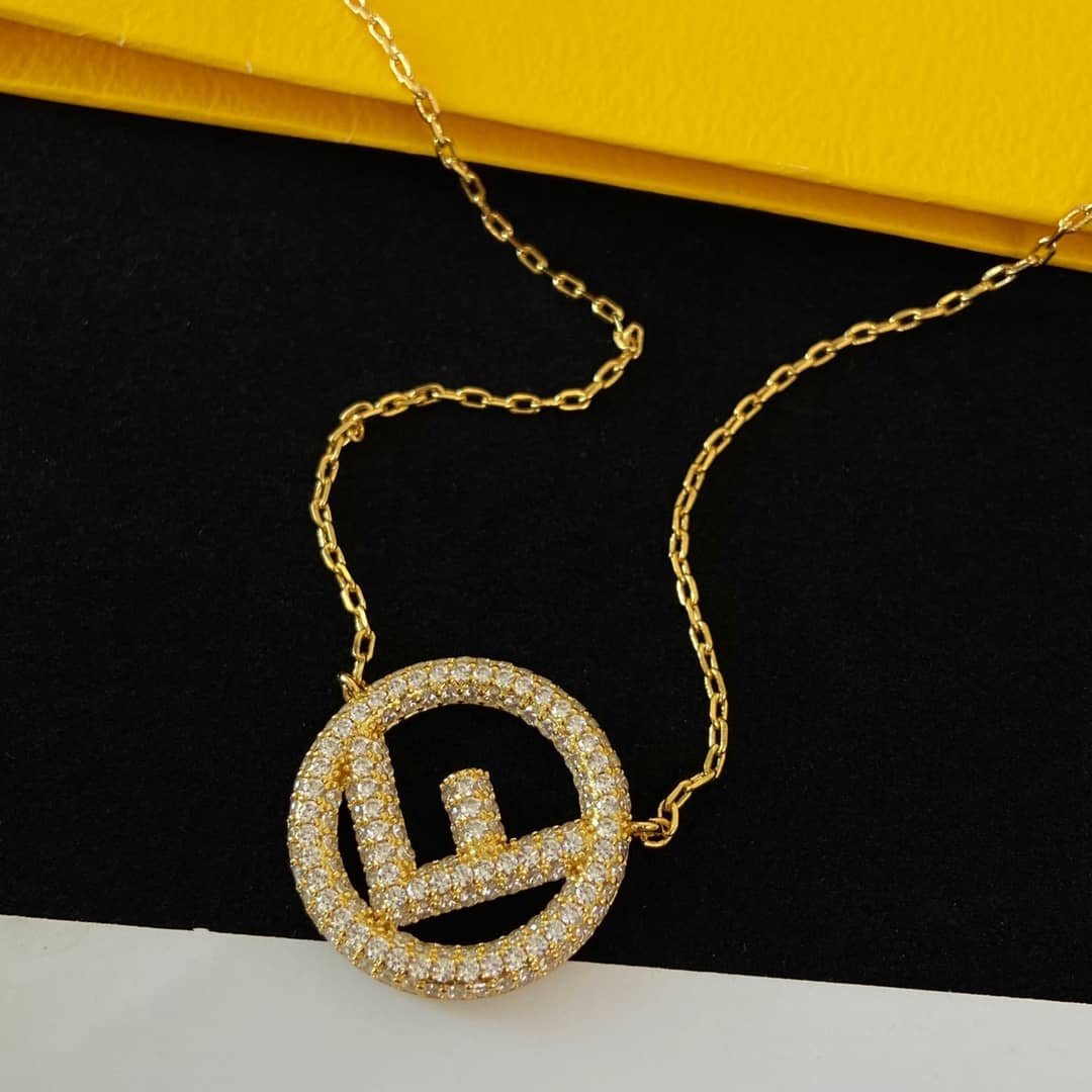 Best Replica Fake Fendi Logo Necklace - Colareps
