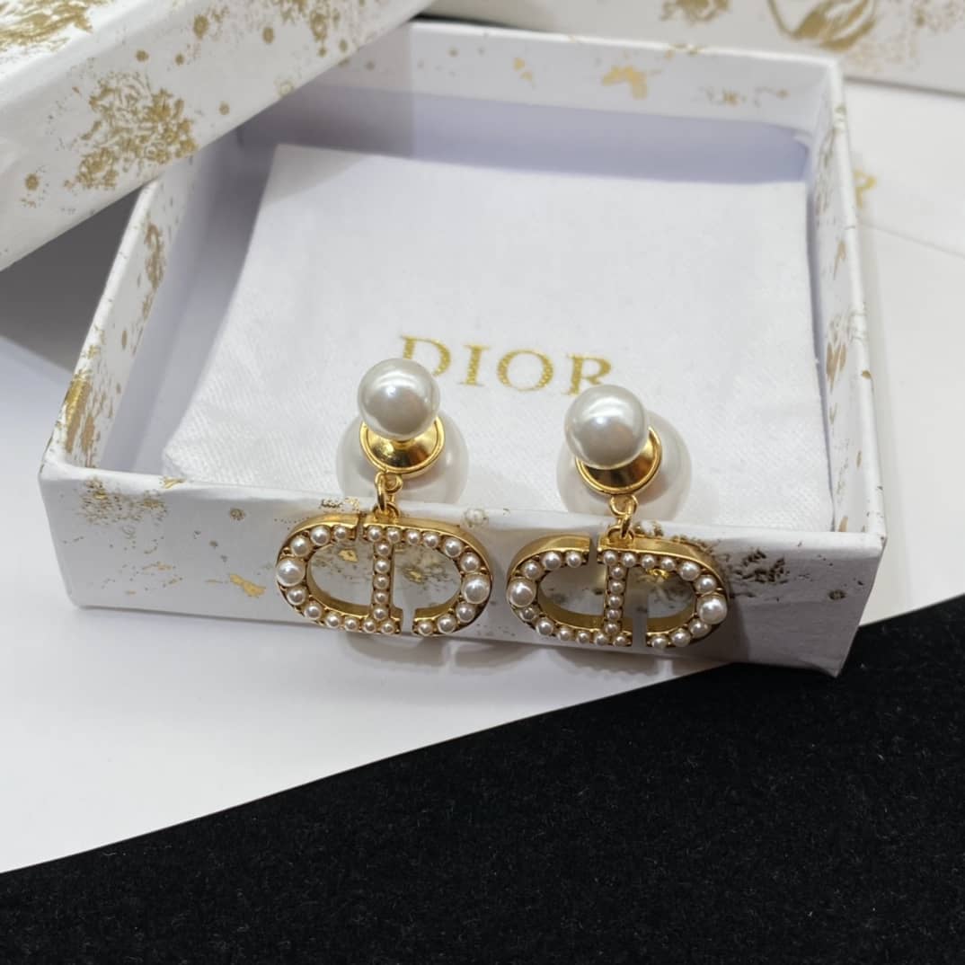 Best Replica Wholesale Christian Dior Logo Earring - Colareps