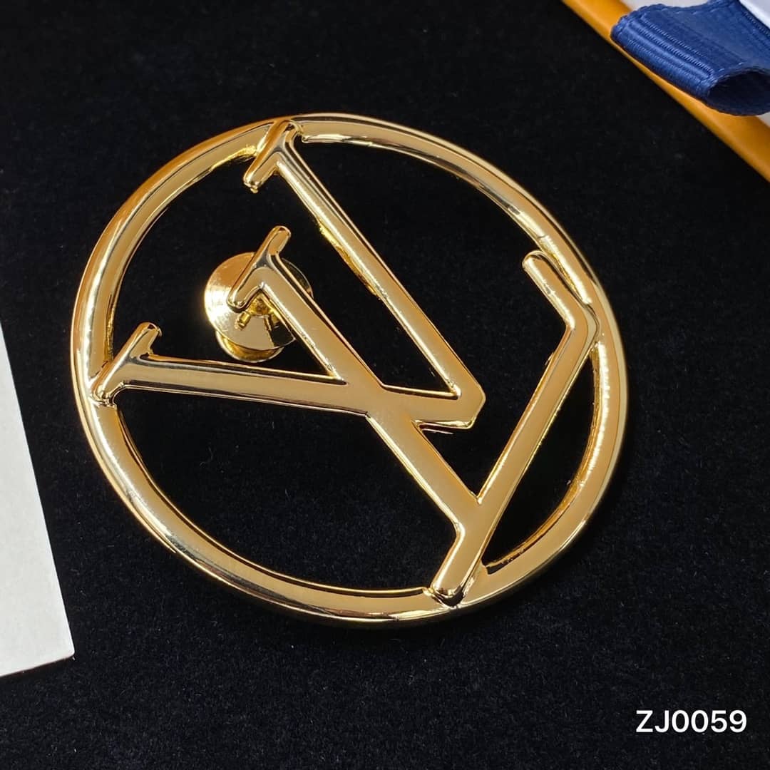 Best Replica Fake Louis vuitton Logo Brooch - Colareps
