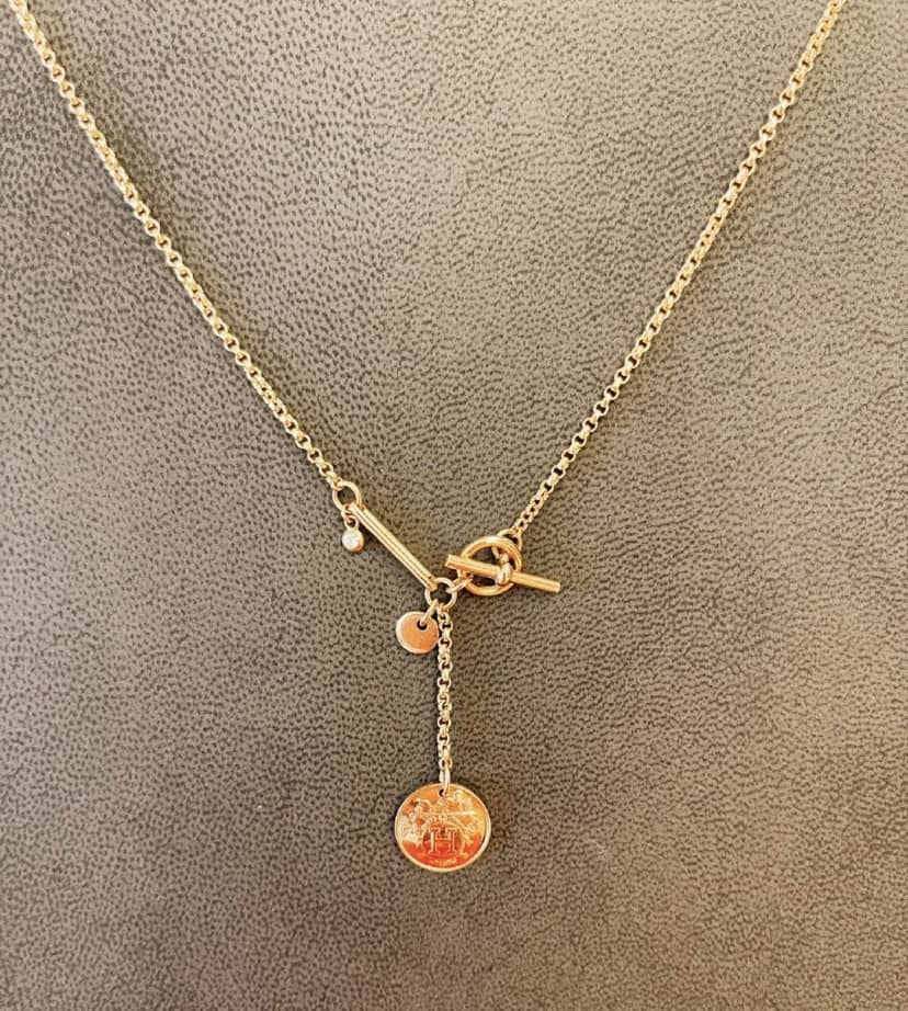 Best Replica Knockoff Hermes Logo Necklace - Colareps