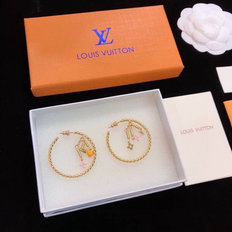 Best Replica Fake Louis vuitton Logo Earring - Colareps