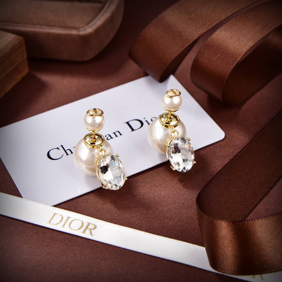 Best Replica Wholesale Christian Dior Logo Earring - Colareps