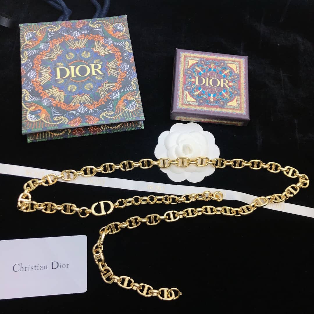 Best Replica Wholesale Christian Dior Logo Necklace - Colareps