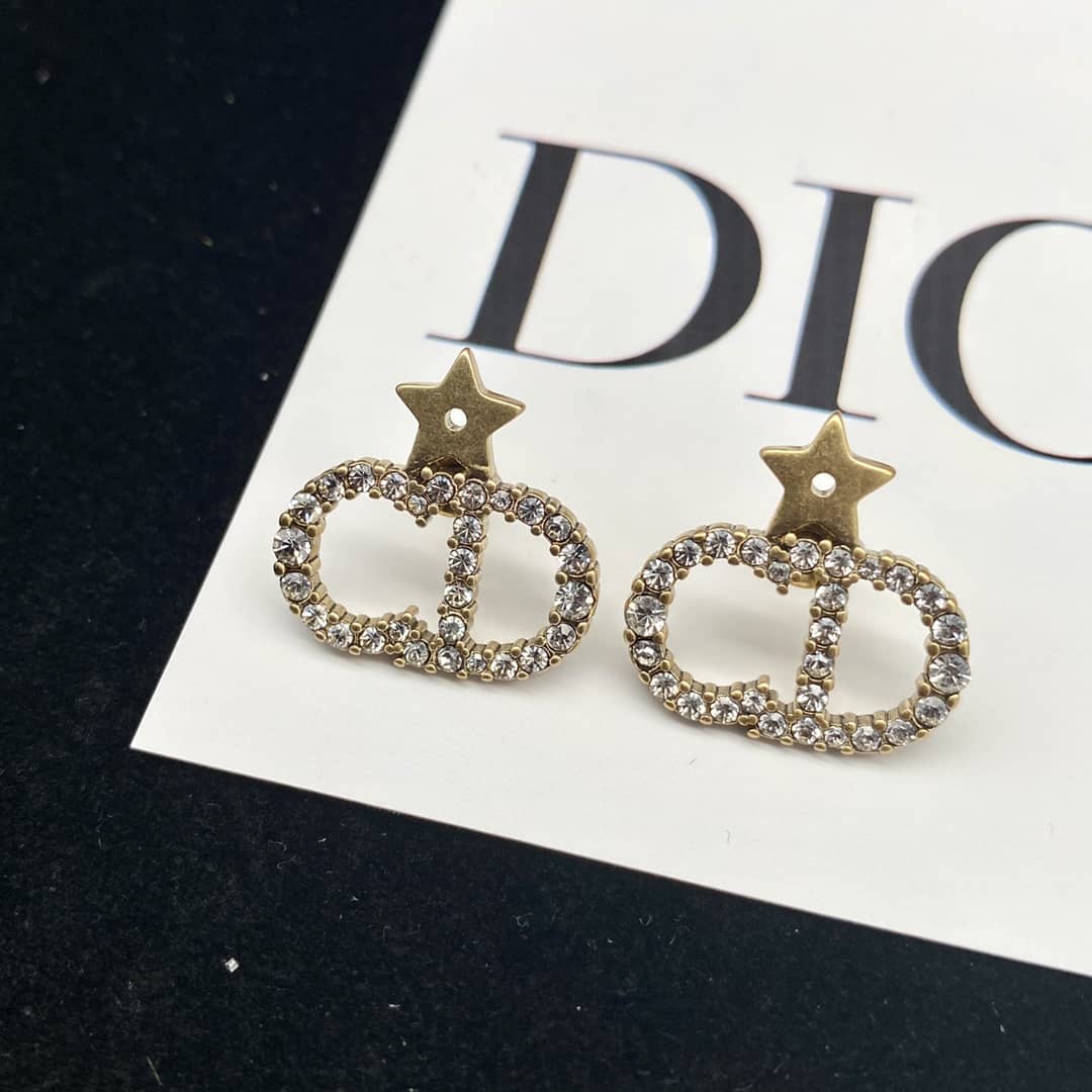 Best Replica Fake Christian Dior Logo Earring - Colareps