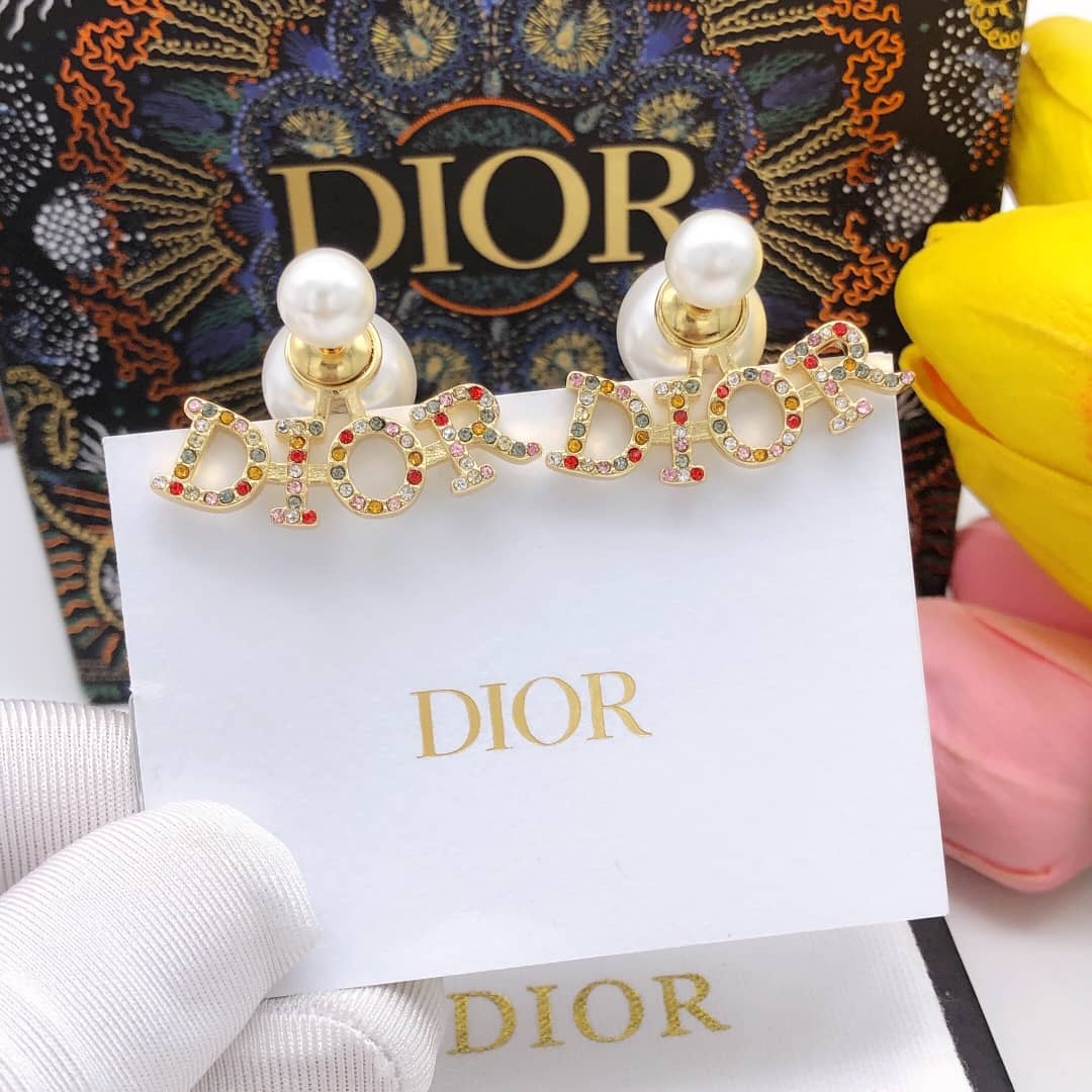 Best Replica Wholesale Christian Dior Logo Earring - Colareps