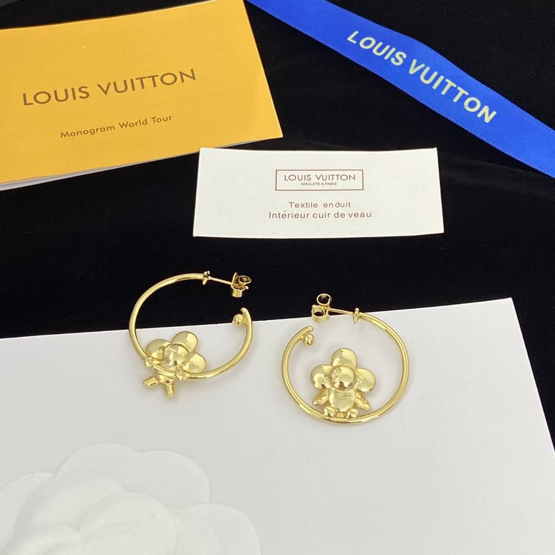 Best Replica LV Hoop Earrings Dupe Logo - Colareps