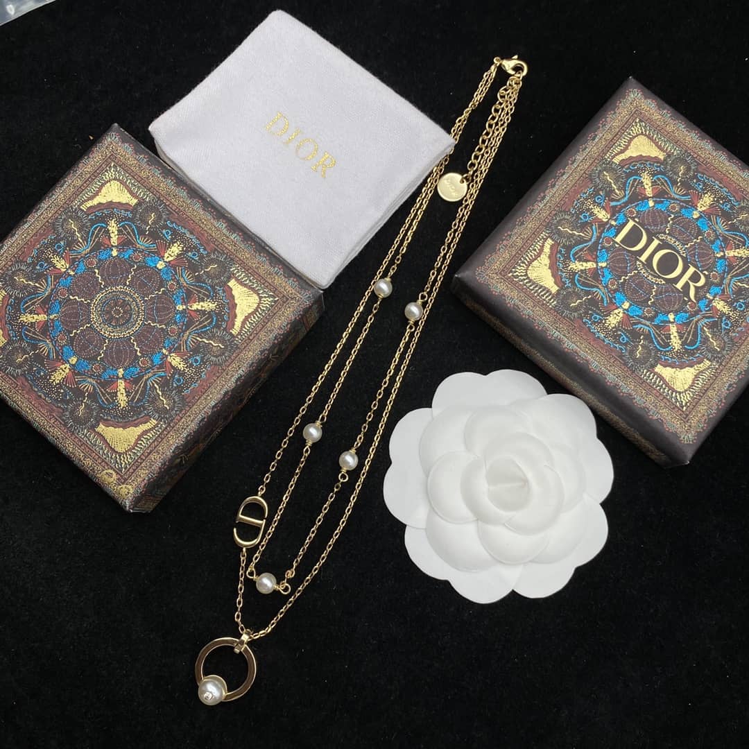 Best Replica Knockoff Christian Dior Logo Necklace - Colareps