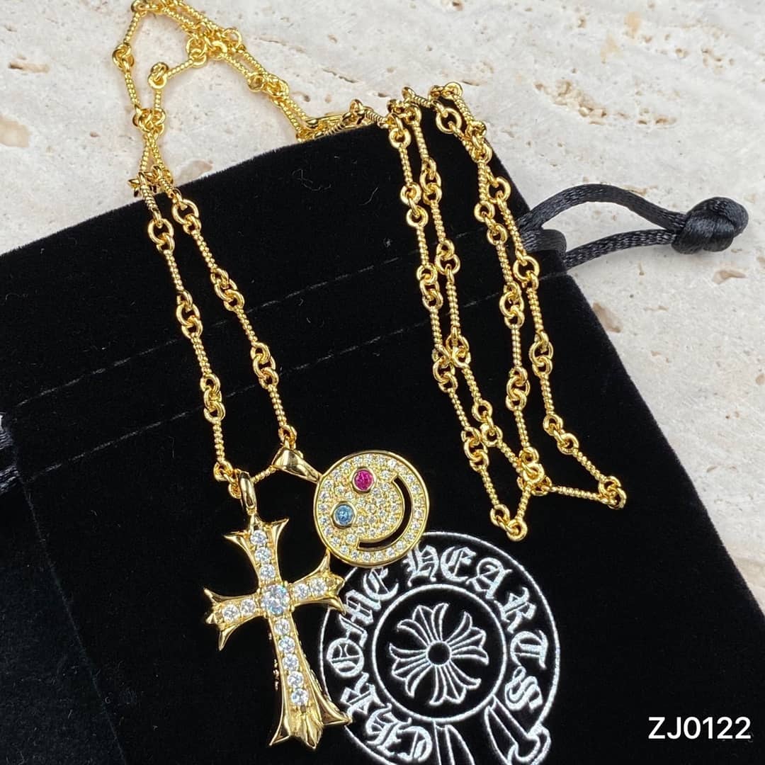 Best Replica Wholesale Chrome Hearts Logo Necklace - Colareps