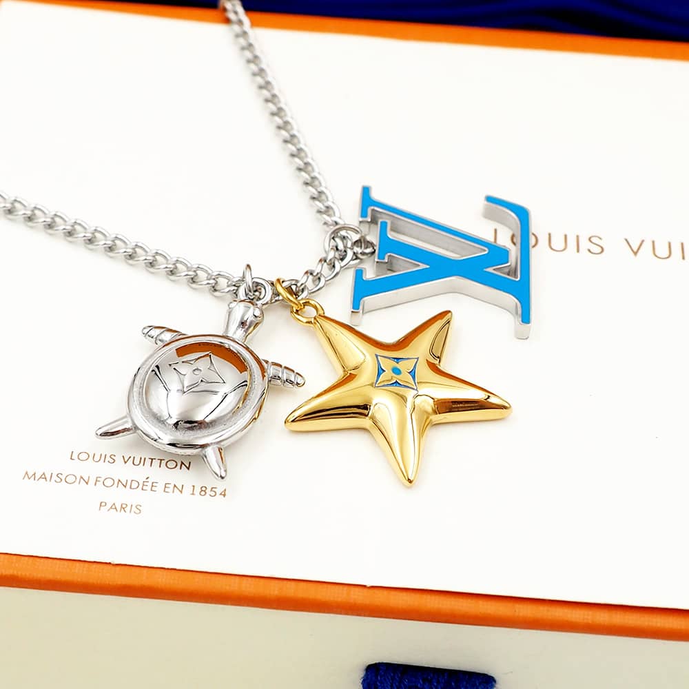 Best Replica Wholesale Louis vuitton Logo Necklace - Colareps