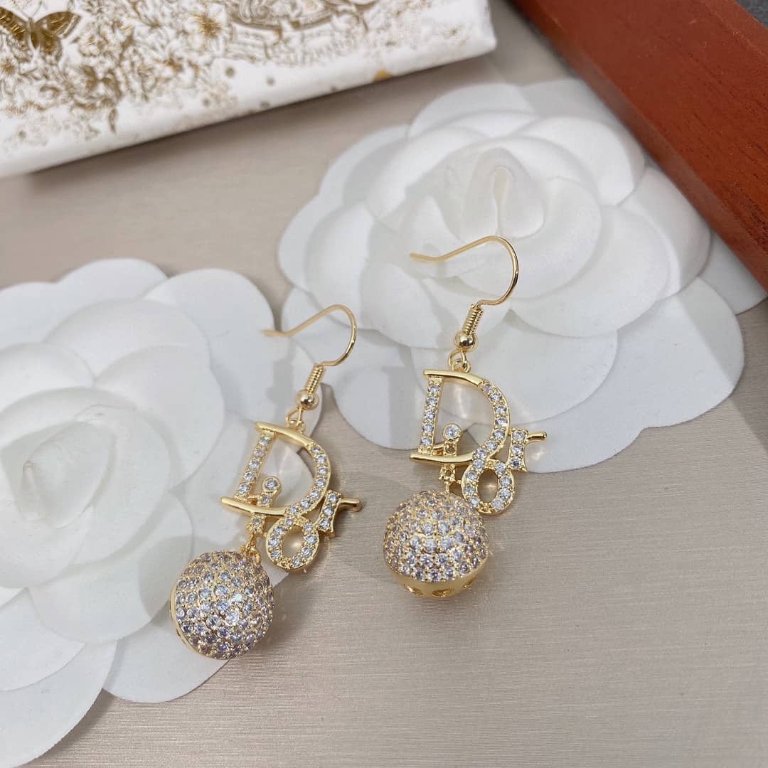 Best Replica Wholesale Christian Dior Logo Earring - Colareps