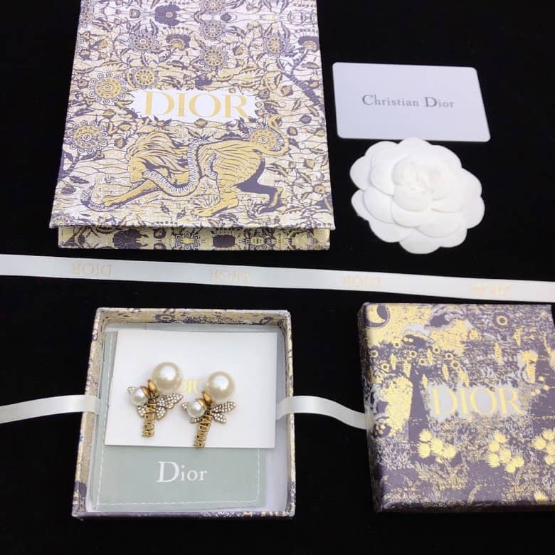 Best Replica Fake Christian Dior Logo Earring - Colareps