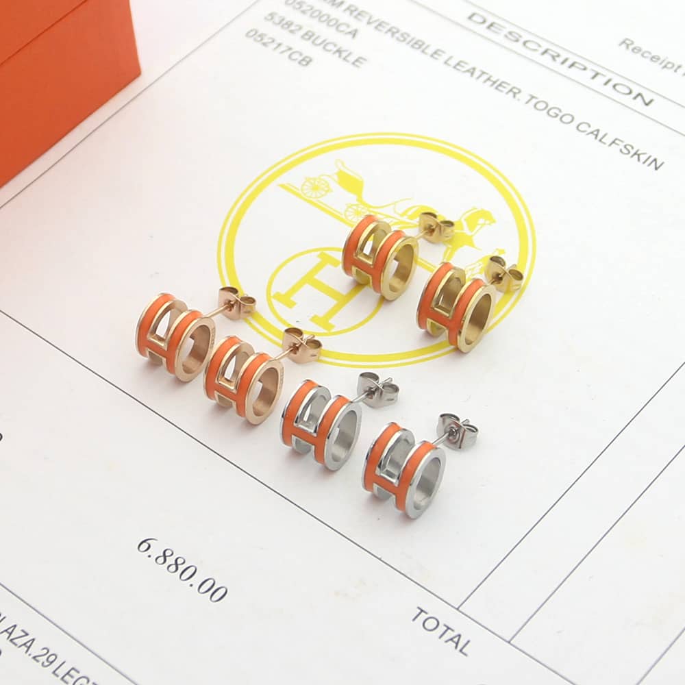 Best Replica Knockoff Hermes Logo Earring - Colareps