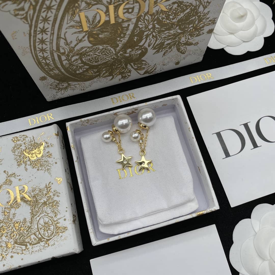 Best Replica Fake Christian Dior Logo Earring - Colareps