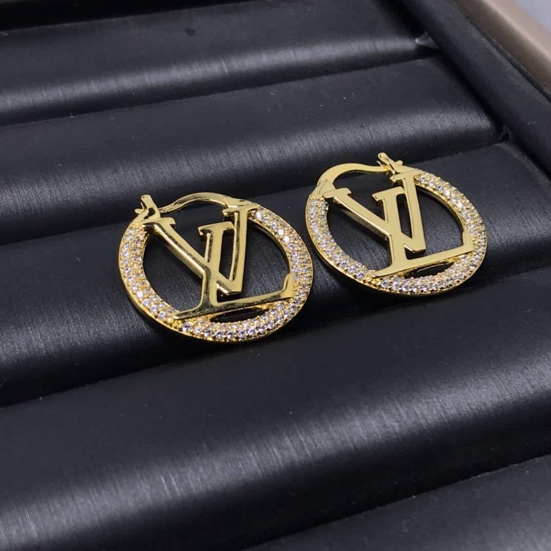 Best Replica LV Hoop Earrings Dupe Logo - Colareps