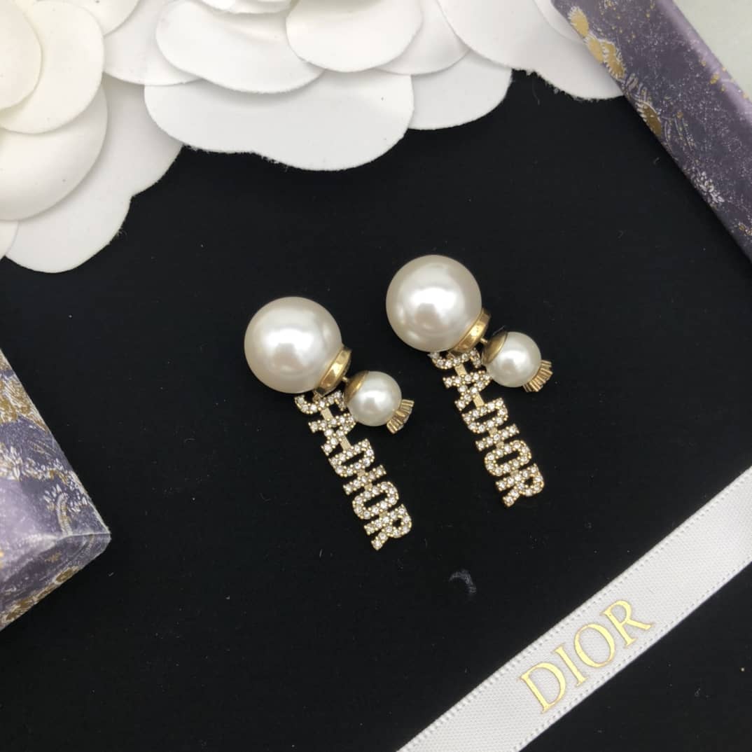Best Replica Knockoff Christian Dior Logo Earring - Colareps