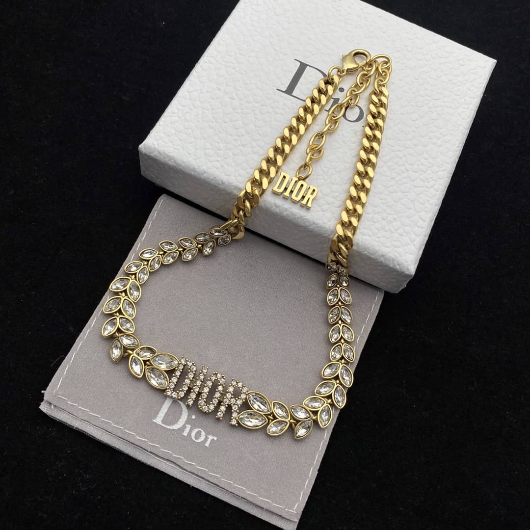 Best Replica Knockoff Christian Dior Logo Necklace - Colareps
