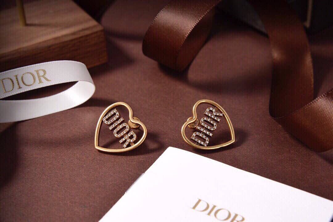 Best Replica Fake Christian Dior Logo Earring - Colareps