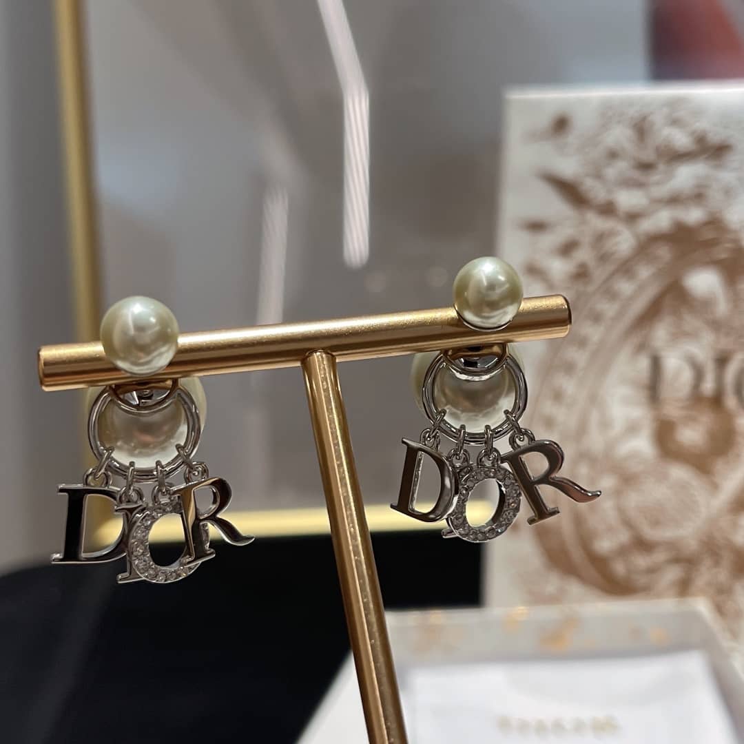 Best Replica Wholesale Christian Dior Logo Earring - Colareps