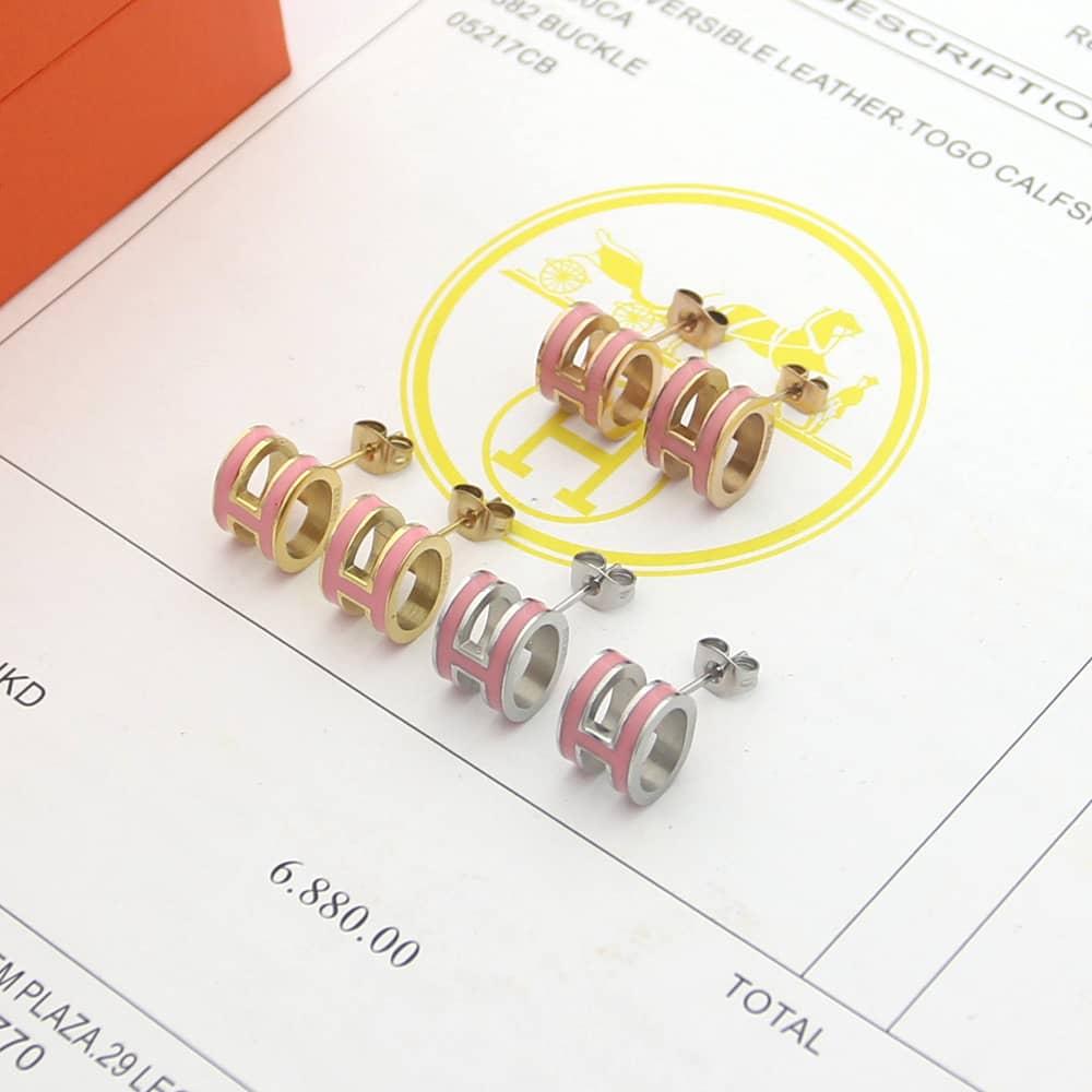 Best Replica Knockoff Hermes Logo Earring - Colareps