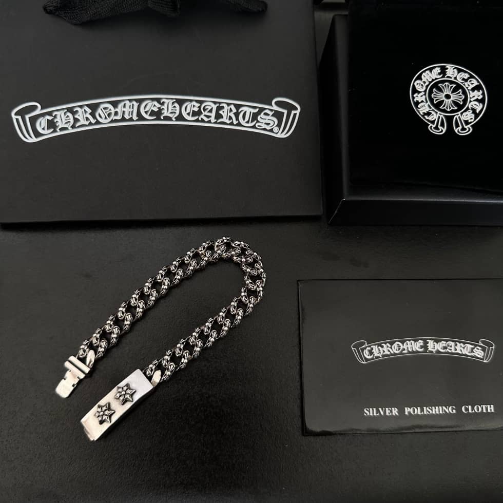 Best Replica Wholesale Chrome Hearts Logo Bracelet - Colareps